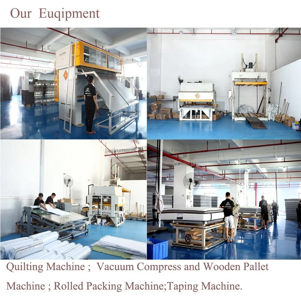 China Wholesale Home Furniture Memory Foam Mattress Box Mattress Compressed Spring Foam Mattress Orthopedic Mattress Into a Carton
