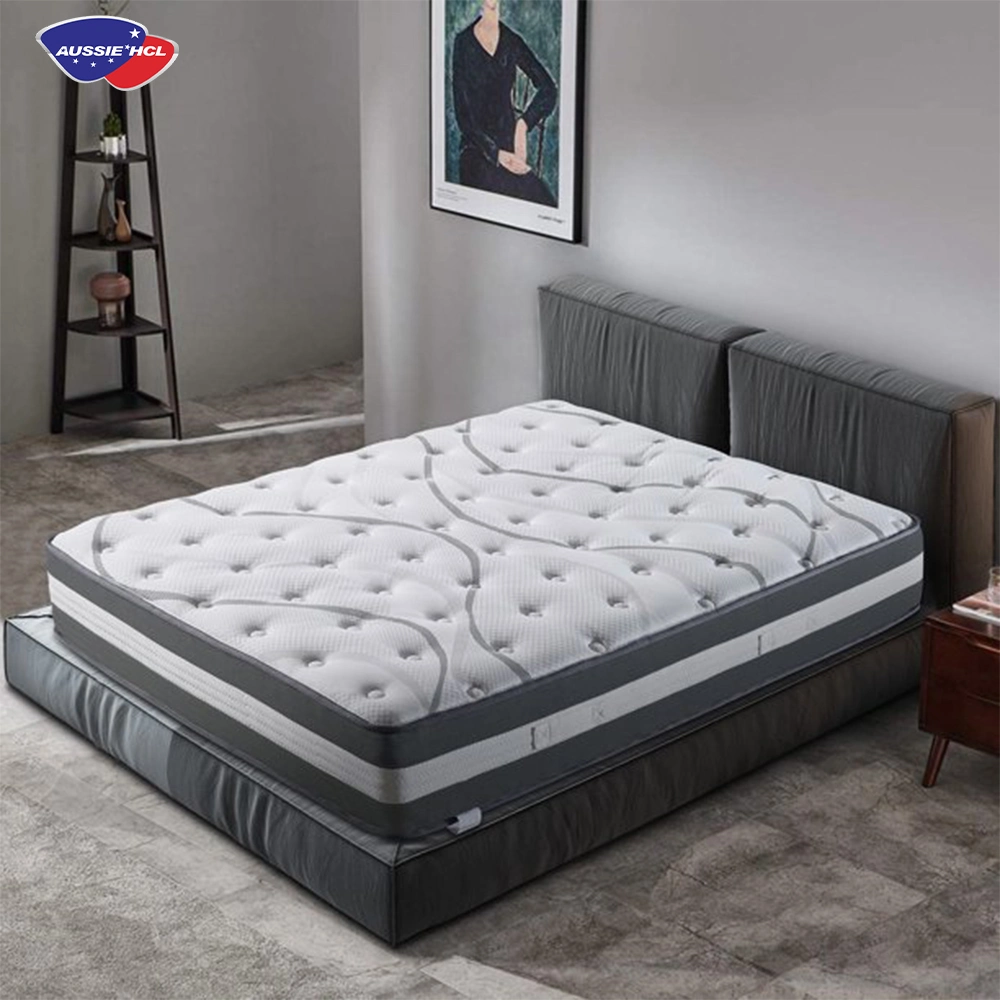 OEM Hotel Bed mattress Foldable Roll up Compressed King Size Cool Gel Memory Foam Bonnel Spring Mattress for Home Furniture
