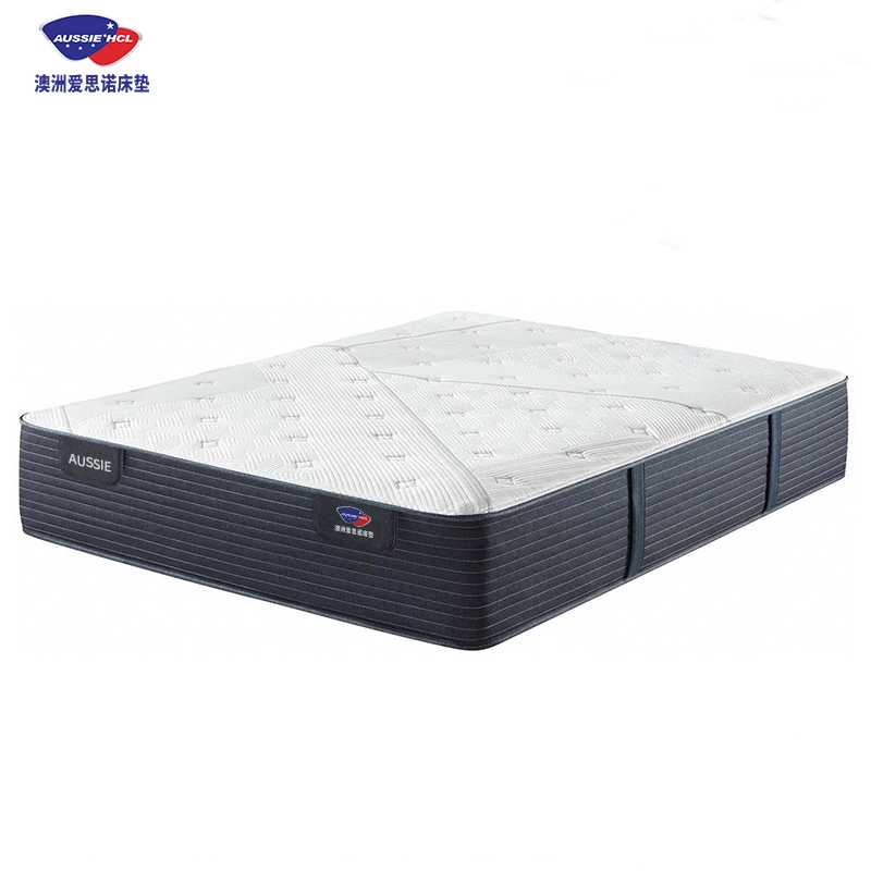 Home Furniture Luxury Natural Latex Euro Top Double Queen King Size Pocket Spring Foam Mattress Bed in a Box