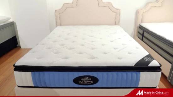 Queen Deluxe Model Room Bed Mattress Latex Layer Cool Gel Memory Foam Innerspring Mattress