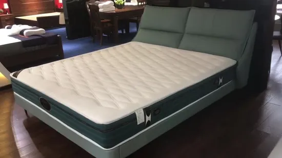 King Queen Size Latex Rolled up Hybrid Bonnell Pillow Top Mattress